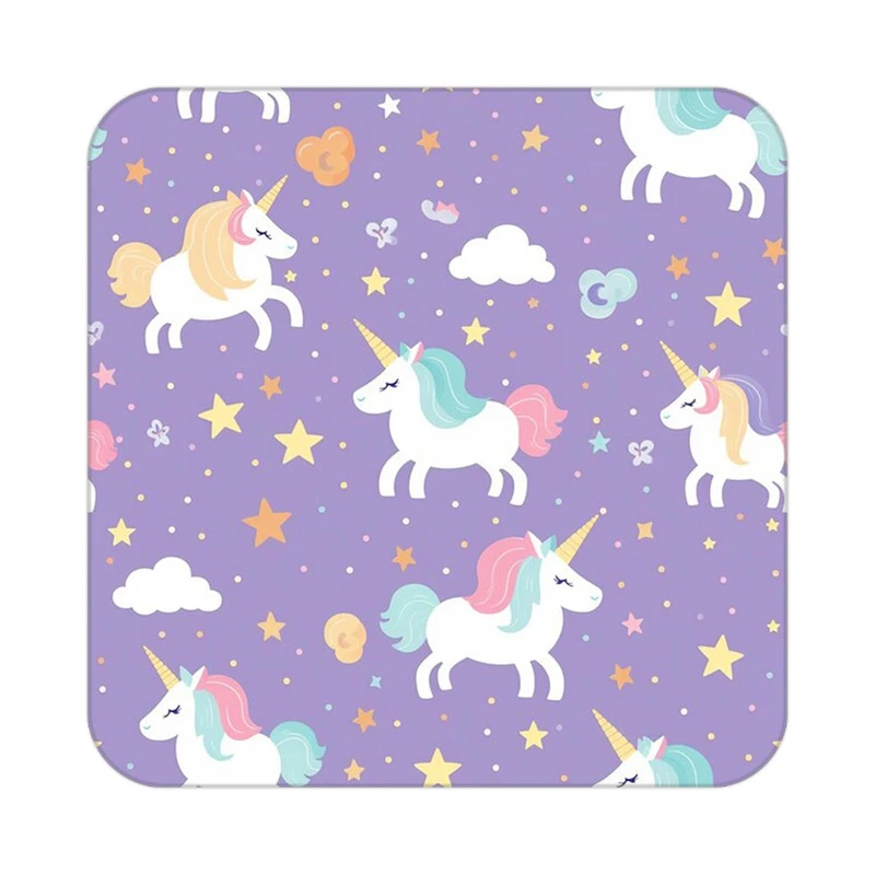 زیر لیوانی کاکتی طرح اسب تک شاخ و یونیکورن مدل mp31930