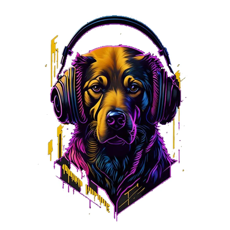 استیکر پارچه و لباس پاد آفرین مدل سگ کد 4053