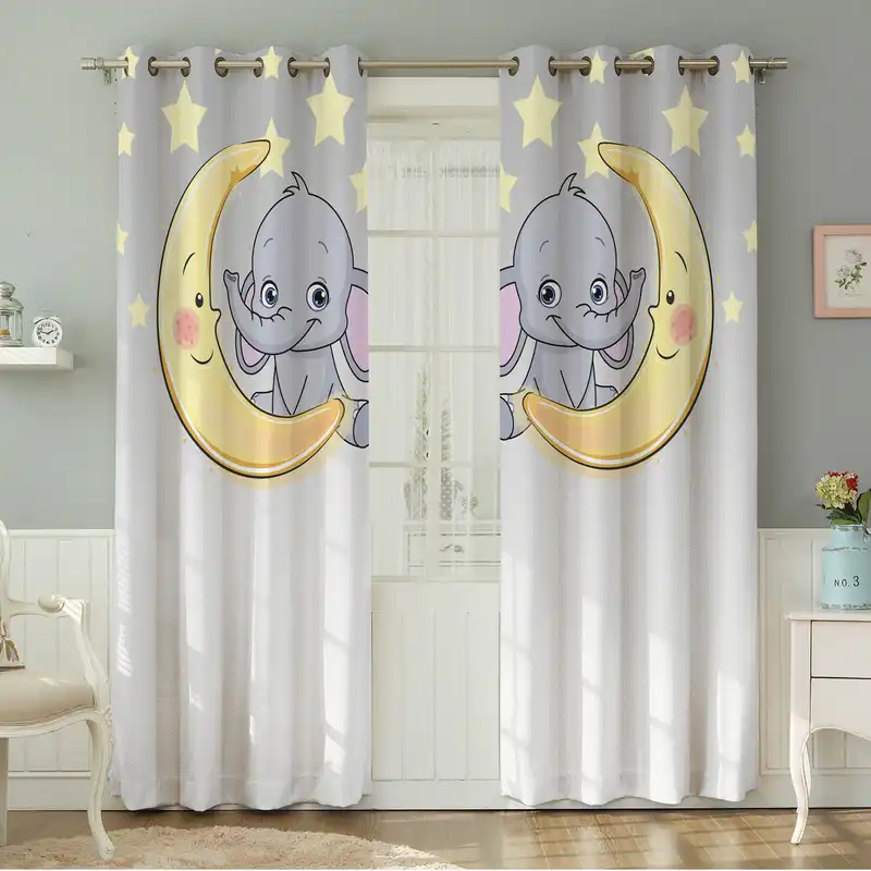 پرده نیروانا طرح کودک مدل هازان کد 8252 سایز 140×280 سانتی متر