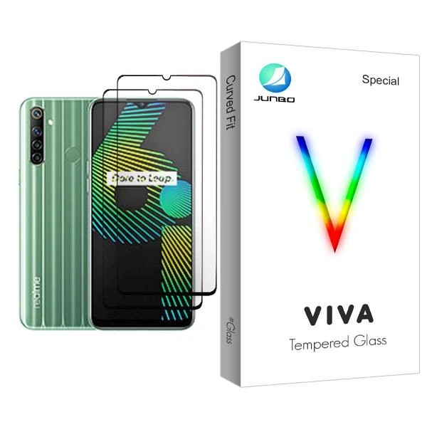 محافظ صفحه نمایش جانبو مدل Viva Glass MIX002 مناسب برای گوشی موبایل ریلمی 6i بسته دو عددی