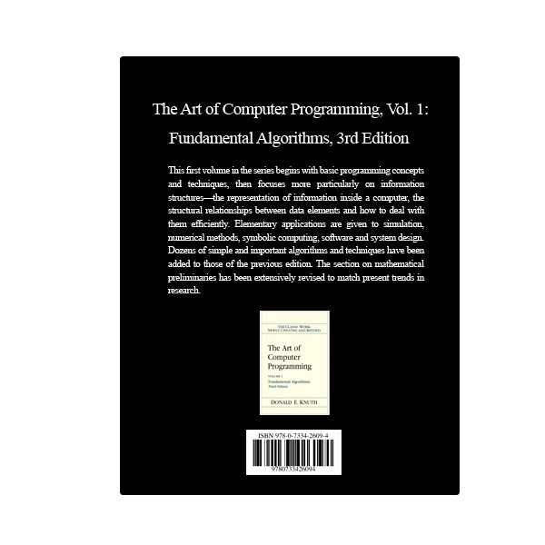 قیمت و خرید کتاب The Art of Computer Programming, Vol. 1: Fundamental ...