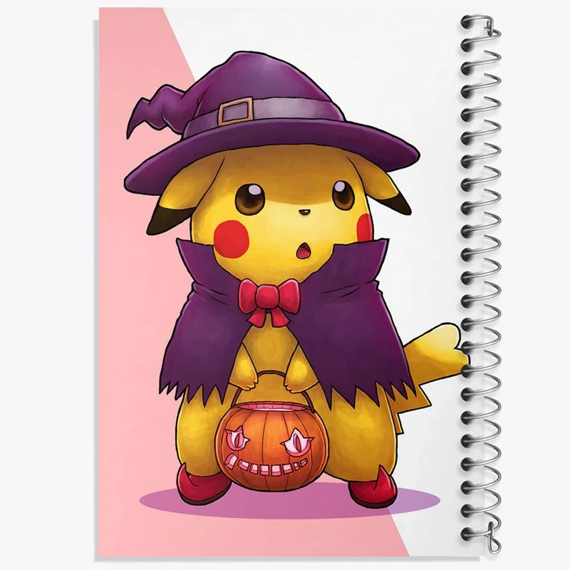 دفتر نقاشی 50 برگ خندالو مدل پیکاچو انیمه پوکمون کد 17416