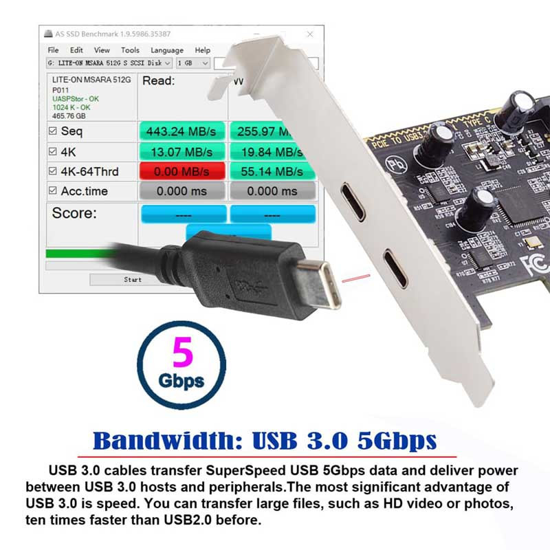 کارت تبدیل PCI-E به USB-C مدل NETPIL TP48