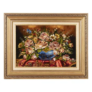 تابلو فرش دستباف سی پرشیا مدل گل در گلدان کد 903948