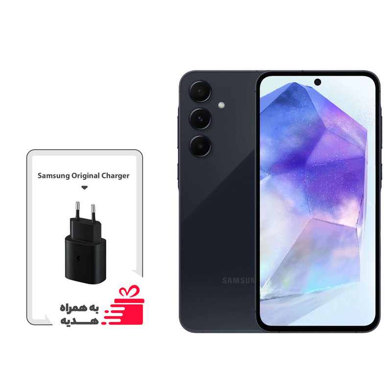 گوشی موبایل سامسونگ مدل Galaxy A35 دو سیم کارت ظرفیت 128 گیگابایت رم 8 گیگابایت - ویتنام - به همراه هدیه شارژر اورجینال سامسونگ