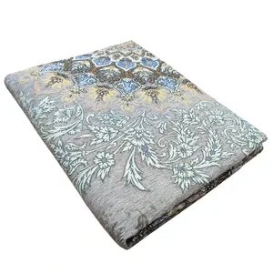 روفرشی مدل گل یخ  زمینه طوسی