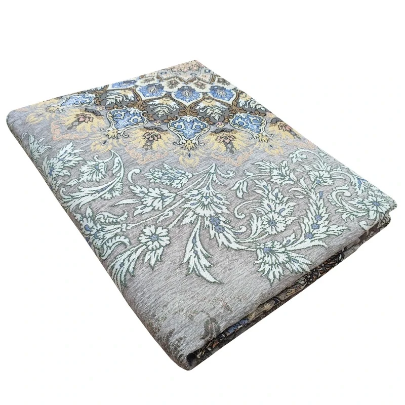 روفرشی مدل گل یخ  زمینه طوسی