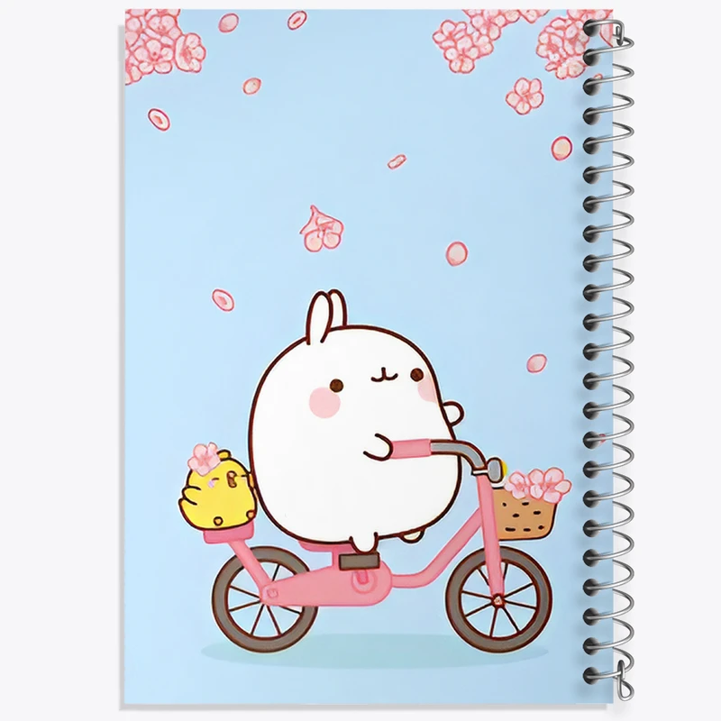 دفتر ژورنال نویسی 50 برگ خندالو مدل نقطه ای طرح خرگوش کیوت و بامزه کد N2053