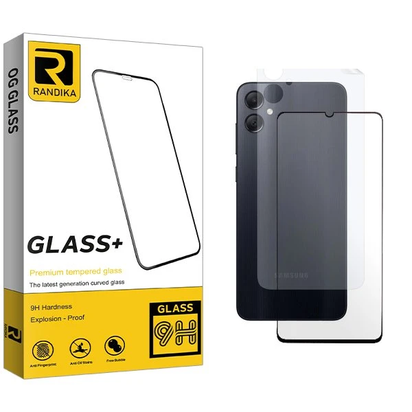 محافظ صفحه نمایش شیشه ای راندیکا مدل RK مناسب برای گوشی موبایل سامسونگ Galaxy A05  به همراه محافظ پشت گوشی