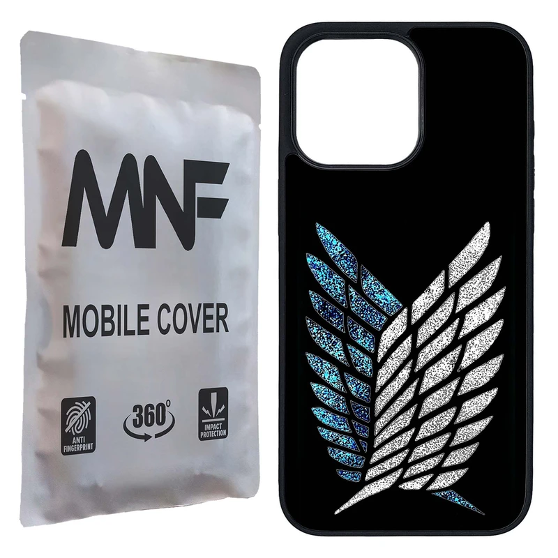 کاور ام ان اف طرح انیمه Attack On Titan کد P-229 مناسب برای گوشی موبایل اپل iPhone 15 Pro Max    