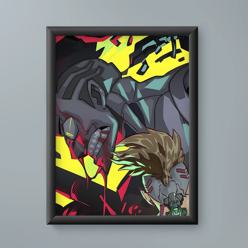 تابلو مدل انیمه دیوید مارتینز سایبرپانک David Martinez Cyberpunk anime 13