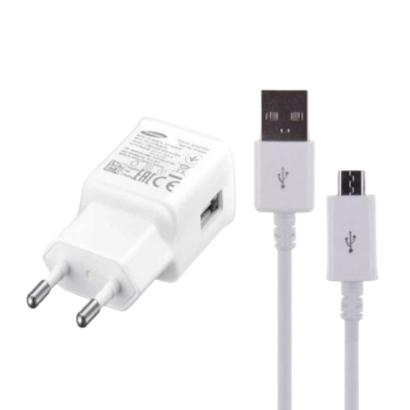 شارژر دیواری مدل hh به همراه کابل تبدیل microUSB