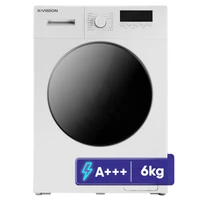 ماشین لباسشویی 6 کیلوگرم اتوماتیک ایکس ویژن مدل TE62-AW/AS