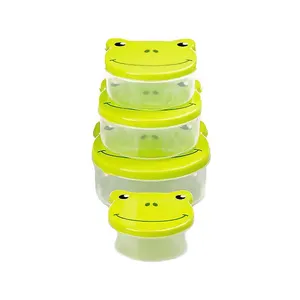 ظرف نگهدارنده مدل قورباغه مجموعه 4 عددی