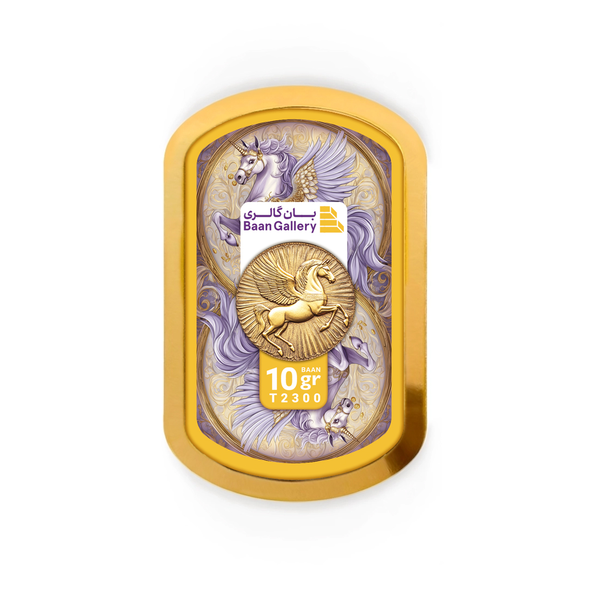 شمش طلا 18 عیار بان گالری مدل اوتانه