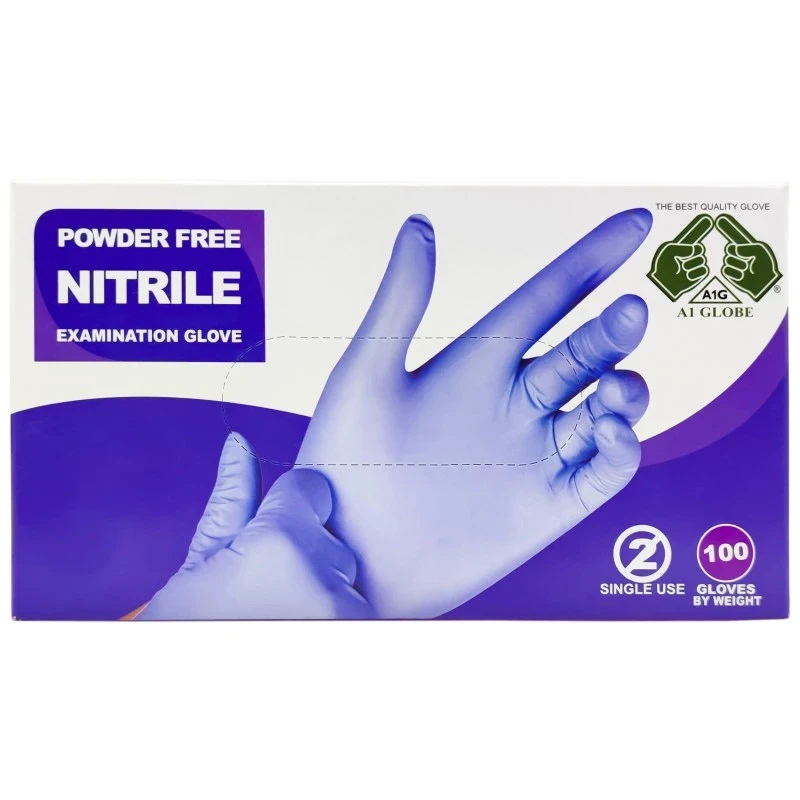 دستکش نیتریل غیر پودری مدل NI-100 سایز کوچک (S) بسته 100 عددی
