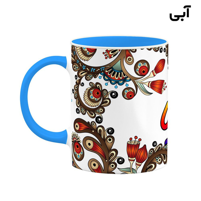 ماگ کاکتی مدل اسم رامیا طرح سنتی گل و بته کد mgh45174