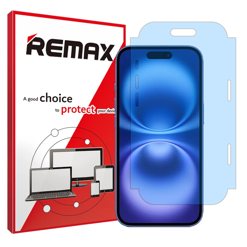 محافظ صفحه نمایش ریمکس مدل بلوکات مناسب برای گوشی موبایل اپل iPhone 16
