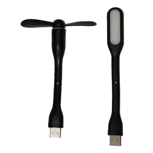 پنکه همراه ریمکس mini usb مدلmb68 به همراه چراغ ال ای دی