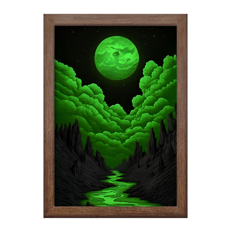 تابلو خندالو طرح ماه (Moon) کد F11612