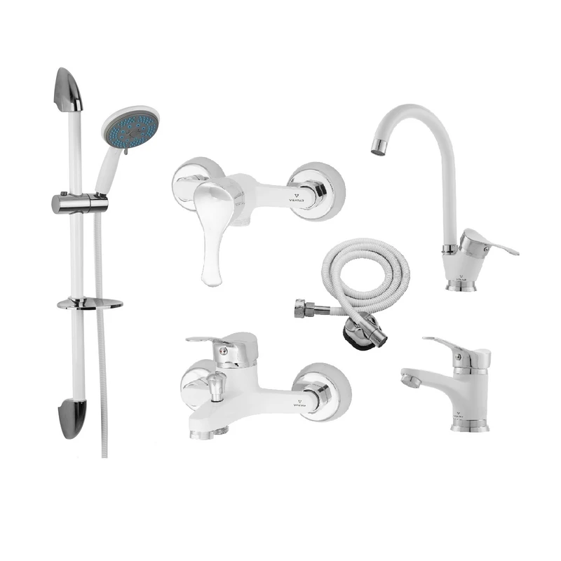 ست شیرآلات ویسادار مدل دیون پلاس مجموعه 6 عددی