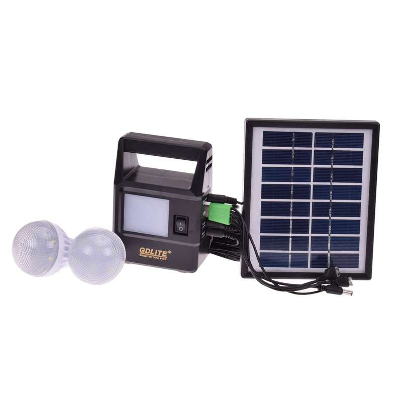 چراغ اضطراری و شارژر خورشیدی جی دی لایت مدل GD-8030