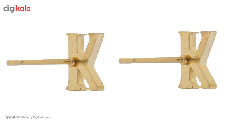 گوشواره میخی مارنا گالری حرف K گوشواره میخی مارنا گالری حرف K