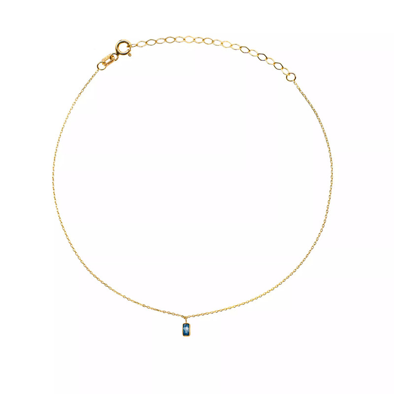 پابند طلا 18 عیار زنانه روبی آرت گالری مدل 50451