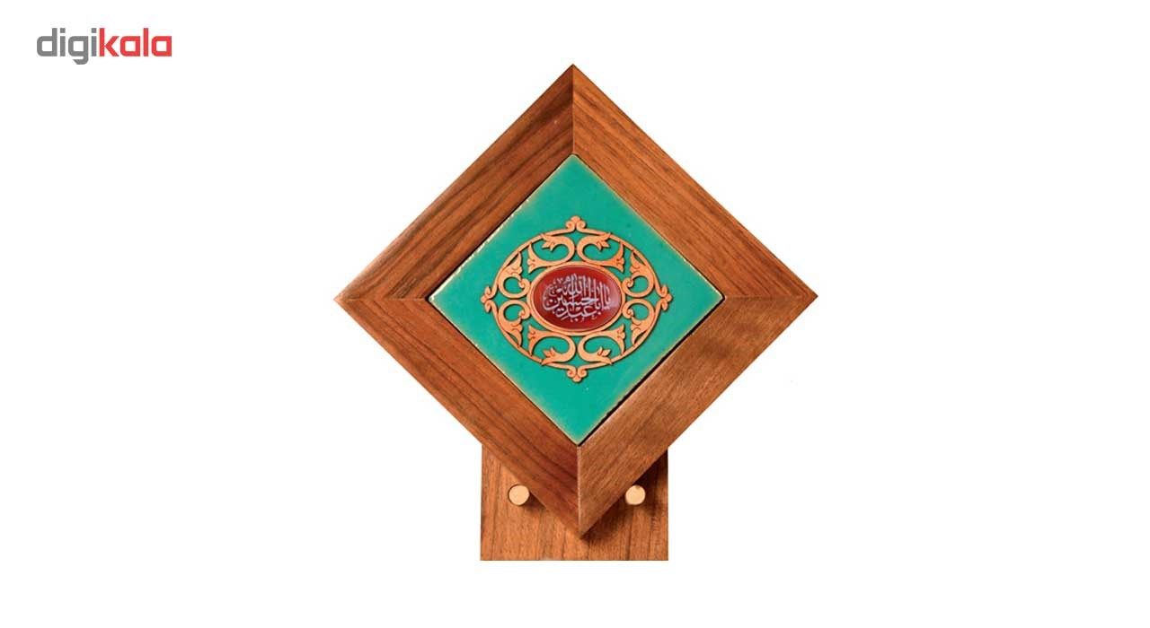 خرید اینترنتی با تخفیف ویژه تندیس سلام طرح کاشی و عقیق یا ابا عبدالله الحسین