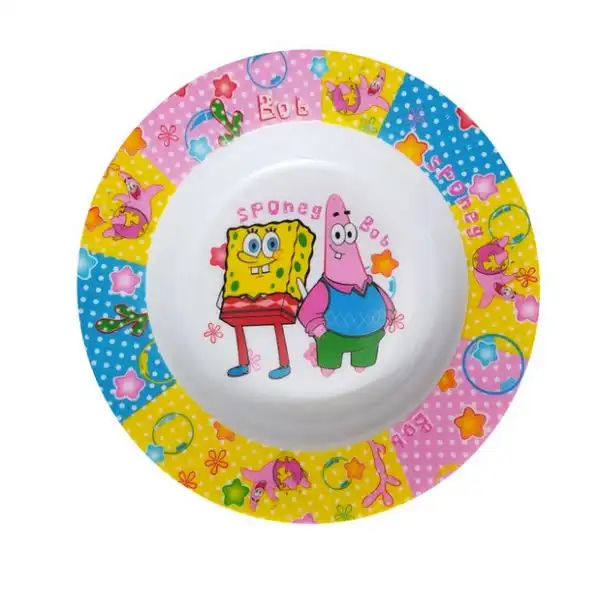 سرویس غذا خوری 3 پارچه کودک طرح باب اسفنجی کد bob33