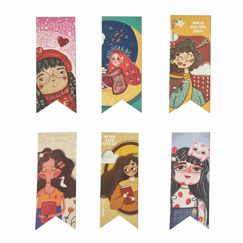 نشانگر کتاب مدل فرفری یاسکو مجموعه 6 عددی