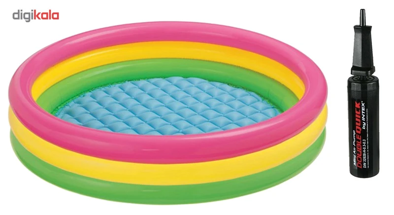 عکس شماره 3 : استخر بادی اینتکس مدل 57412 بهمراه پمپ باد دستی