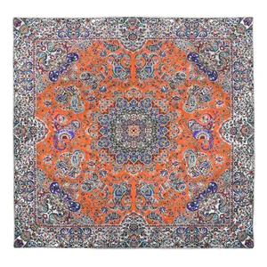 رومیزی ترمه ابریشمی مدل هشت بهشت 