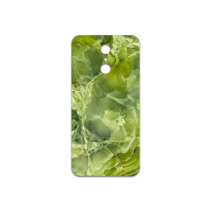 برچسب پوششی ماهوت مدل Green Crystal Marble مناسب برای گوشی موبایل ال جی Q7