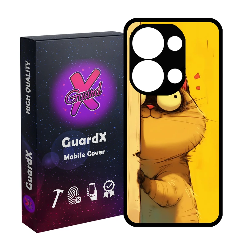 کاور گارد ایکس طرح Cat مدل  10729 مناسب برای گوشی موبایل شیائومی Redmi Note 13 Pro 4G / Poco M6 Pro 4G