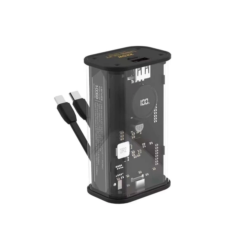 پاوربانک لنیز مدل PX158D ظرفیت 10000 میلی‌آمپر ساعت