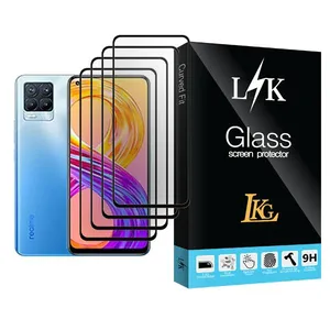LKG LK Glass MIX004 Screen Protector For Realme 8 Pro Pack Of 4