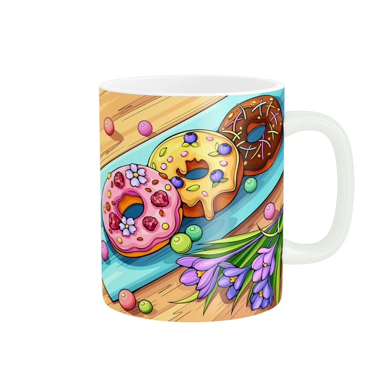 ماگ پادآفرین مدل فانتزی طرح شیرینی کیک خوشمزه کد p9994