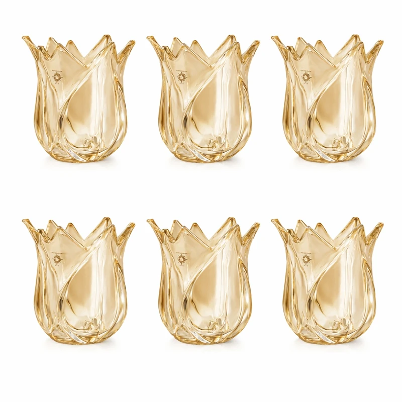 لاله لوستر طرح قلبی کد P98 بسته 6 عددی