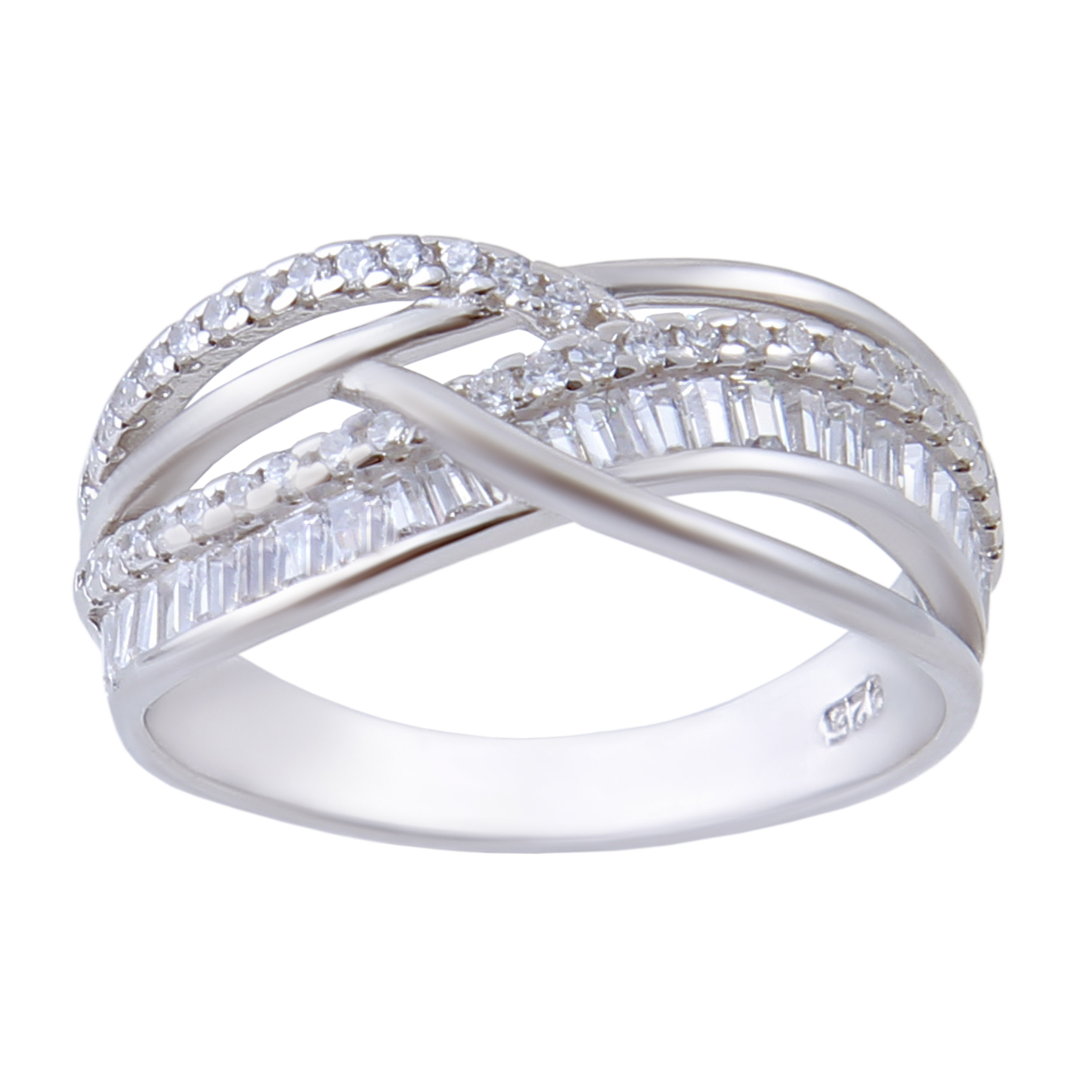     انگشتر نقره زنانه بازرگانی میلادی کد AWR-382