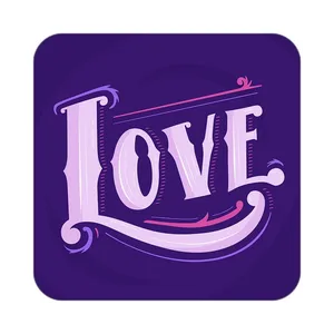 زیر لیوانی کاکتی طرح عاشقانه مدل mp39161