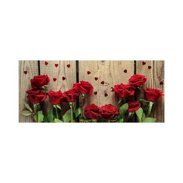 پادری مدل گل های رز کد HE0322  سایز 46x109 سانتی متر