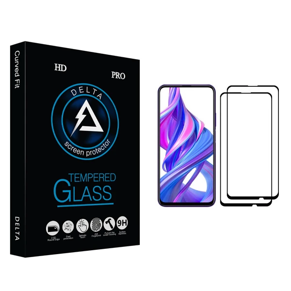 محافظ صفحه نمایش دلتا مدل Fit مناسب برای گوشی موبایل آنر 9X Pro بسته دو عددی