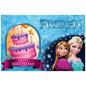 بنر تولد طرح فروزن السا و آنا کد 1108