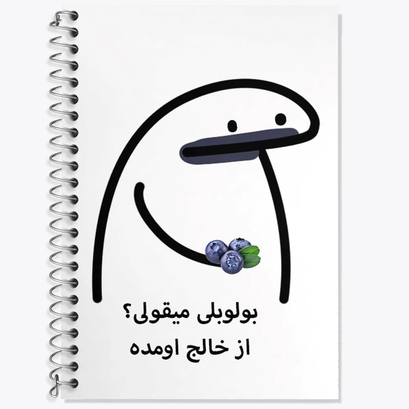 دفتر زبان 50 برگ خندالو مدل سه خط طرح بولوبلی میقولی؟ کد 28014