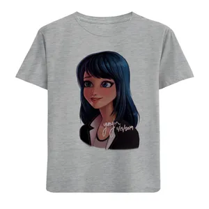 تی شرت آستین کوتاه دخترانه مدل دختر F669