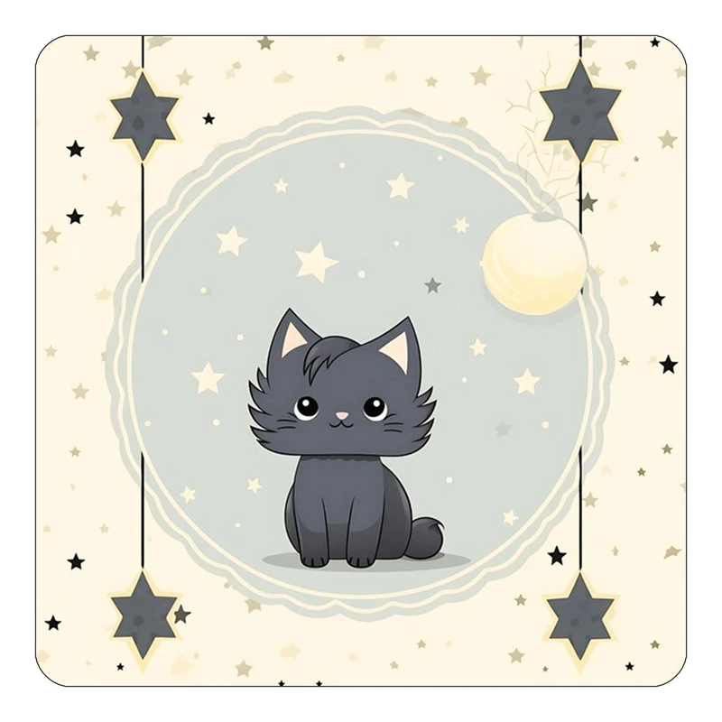 مگنت کاکتی طرح ماه و ستاره مدل mp51822