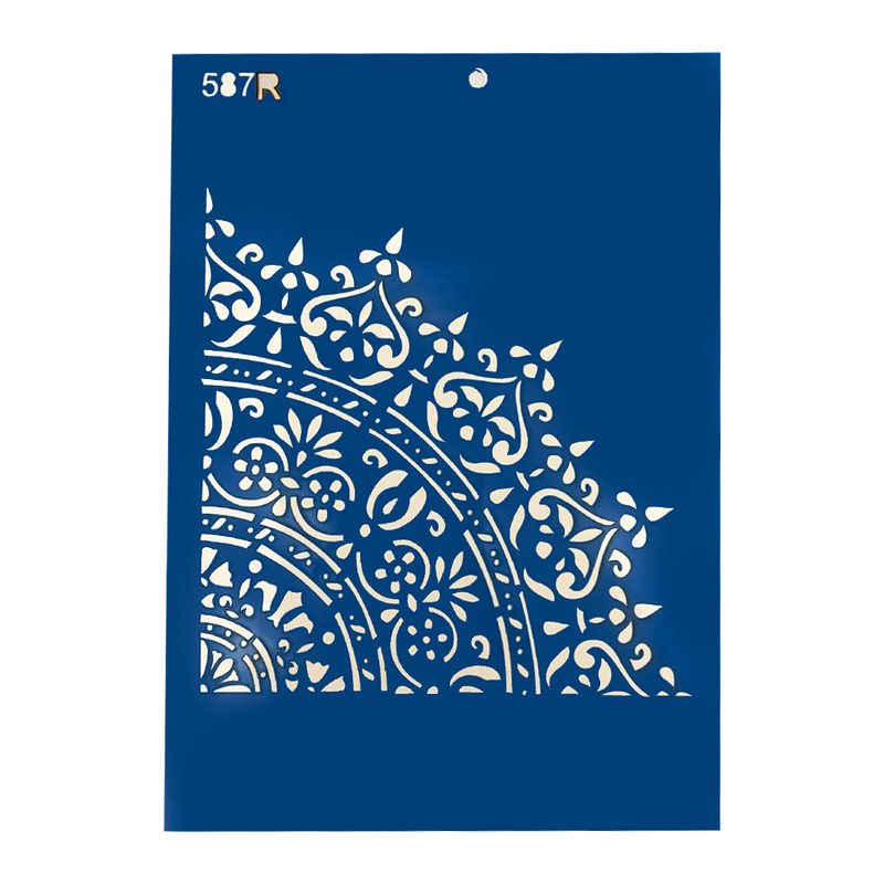 شابلون طرح نیم دایره ماندلا کد Fr587R