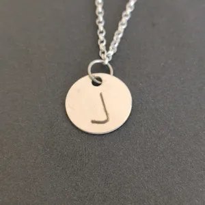 گردنبند نقره زنانه مدل حرف J