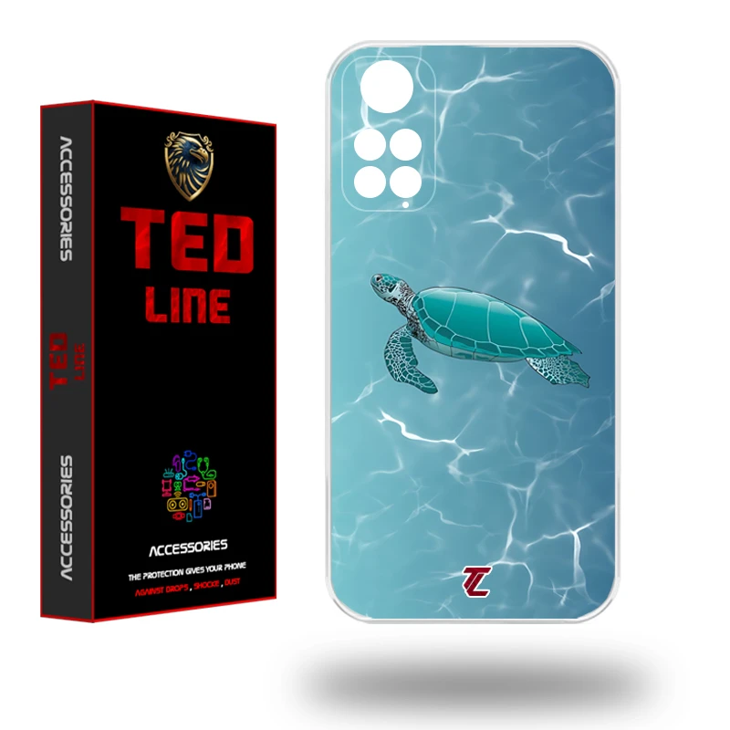 کاور تد لاین طرح لاک پشت کد 1100 مناسب برای گوشی موبایل شیائومی Redmi Note 11 4G / Note 11S